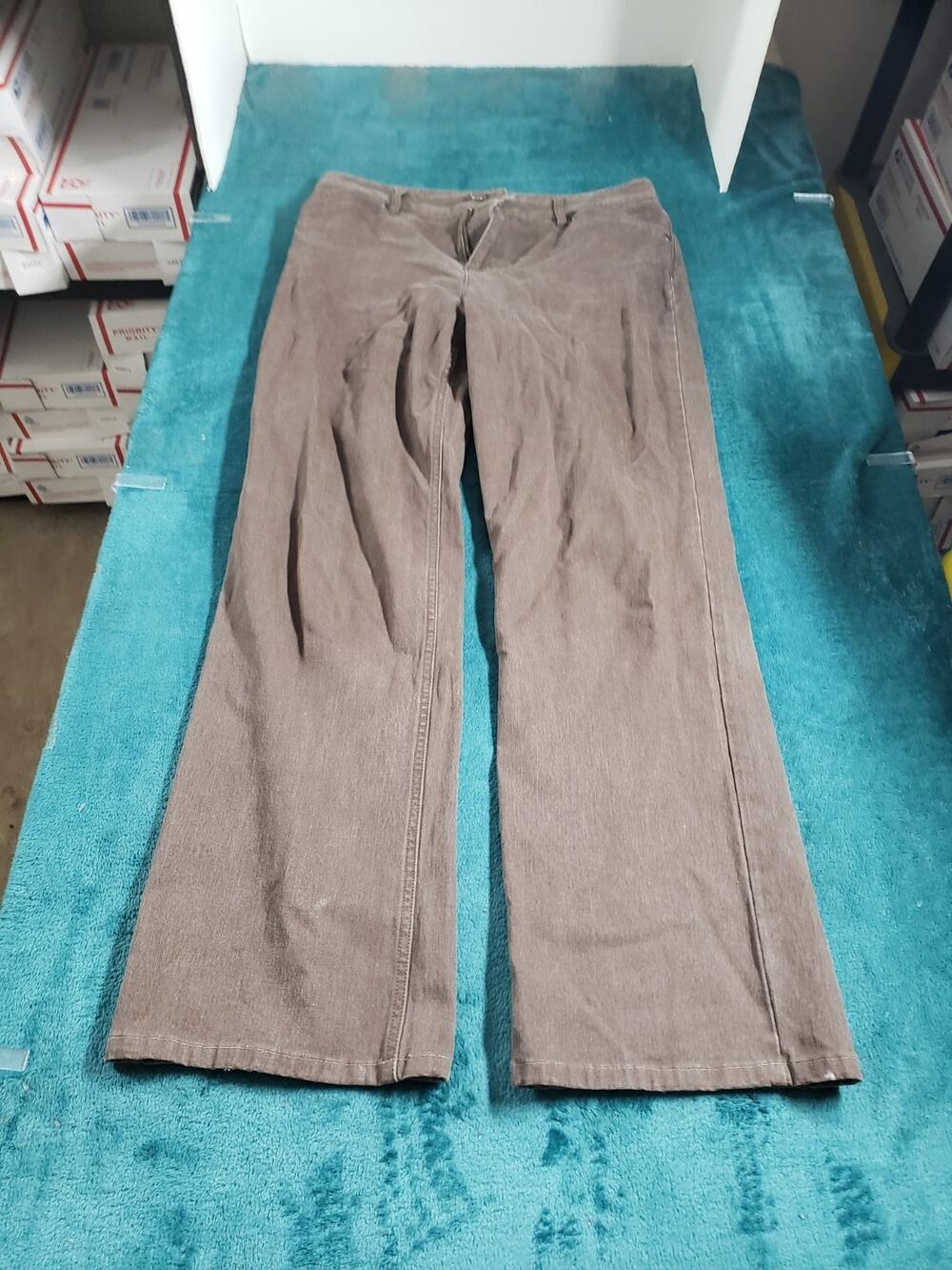 J Jill Jeans Size 10 Womens Gray Denim Stretch Pants Ladies Mid Rise Straight